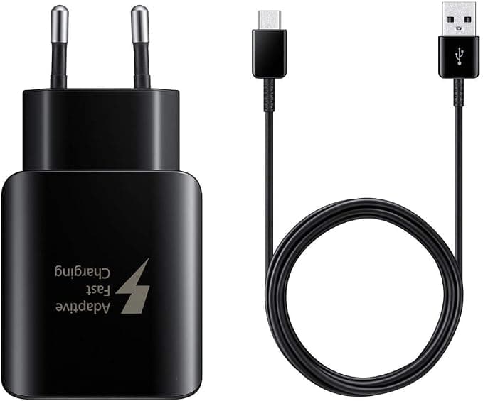Samsung Ep-TA300 Fast Charger 25W 2 Pin 5V-2A Or 9V-1.67A Or 12V-2.1A With USB Type c cable