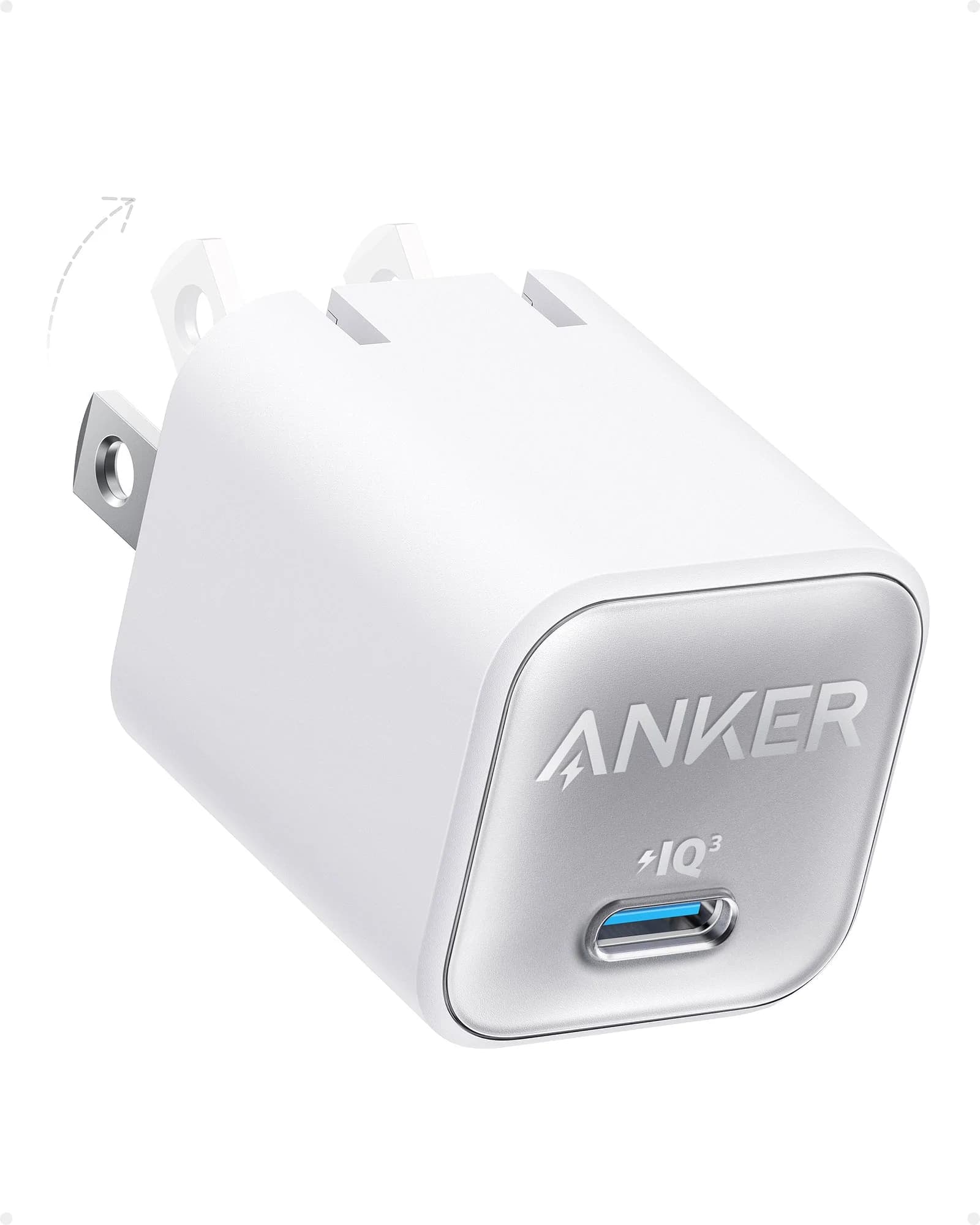 Anker 511 Nano 3 30W USB-C GaN Fast Wall Charger