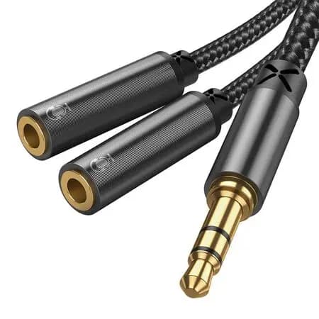Joyroom SY-A04 3.5mm Male to Dual Female AUX Splitter