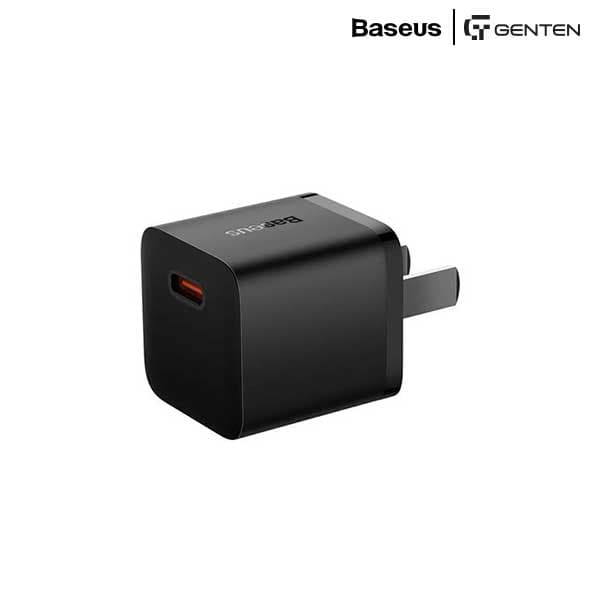 Baseus 20W GaN5 Fast Charger for iPhone 14/13/12/11 | USB-C PD, Type-C to Lightning Cable, Black